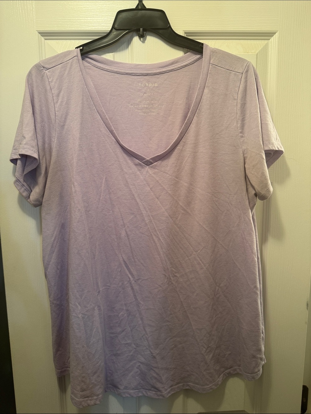 torrid Light Lavender V-Neck Tee
